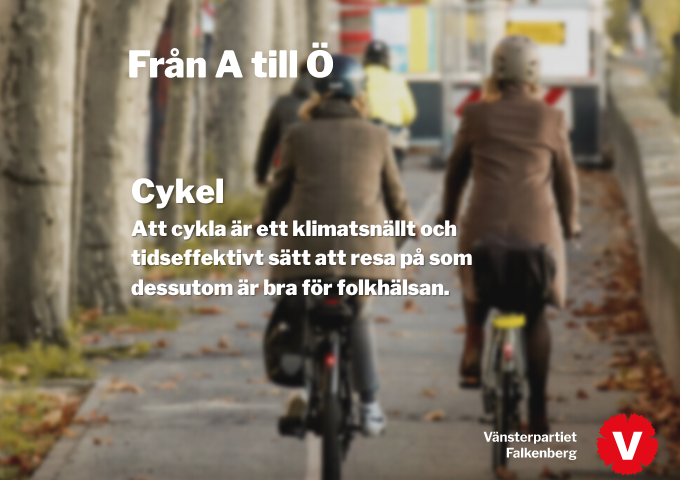 Att cykla är ett klimatsnällt och tidseffektivt sätt att resa på
