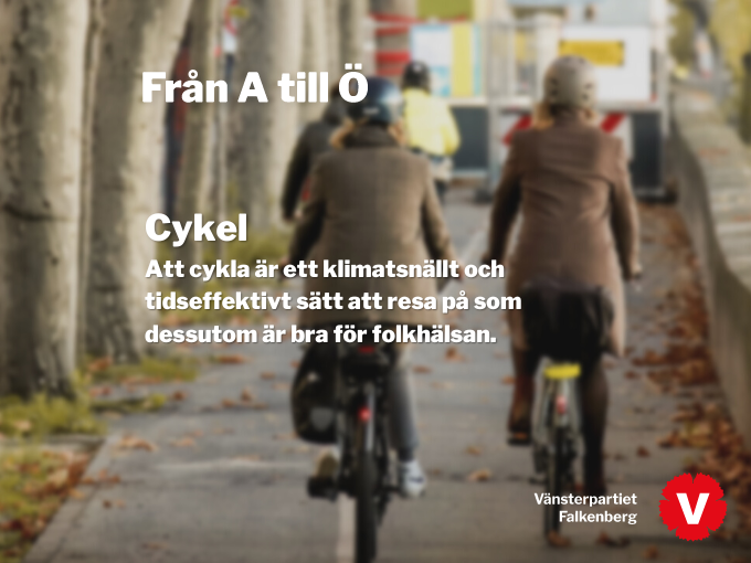 Att cykla är ett klimatsnällt och tidseffektivt sätt att resa på
