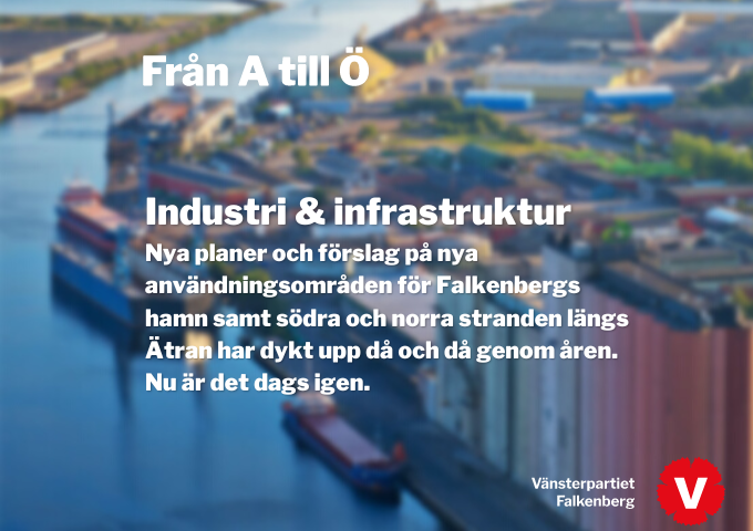 Flygbild över varvet Falkenberg