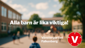 Alla barn är lika viktiga! Oskarpt foto på skolgård.